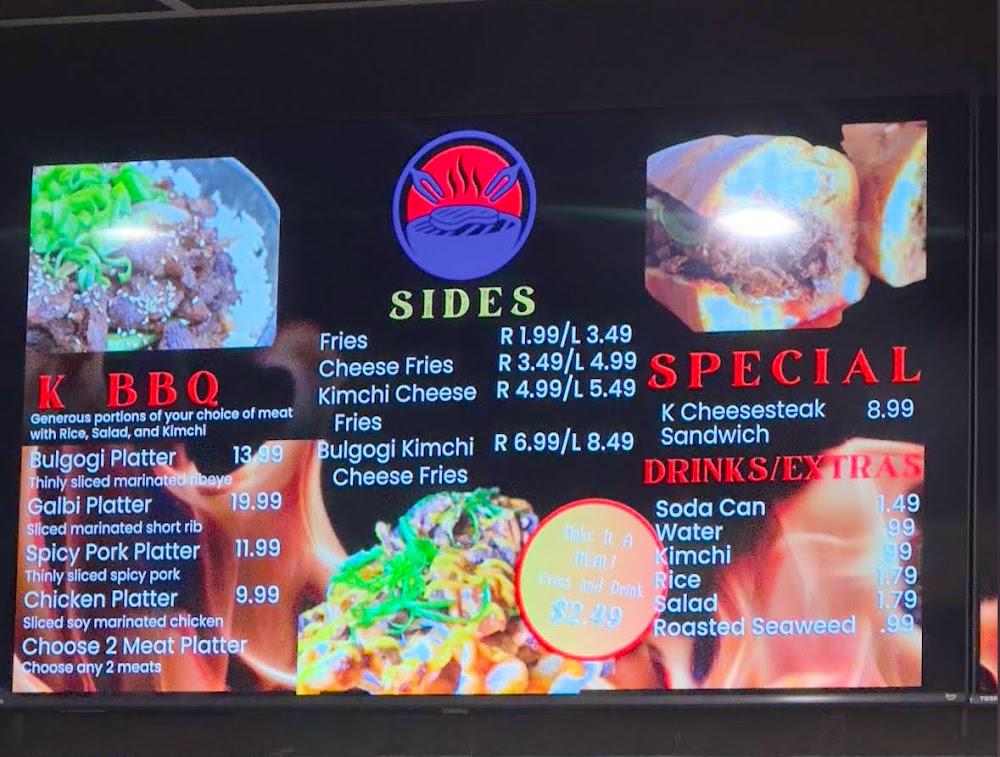K Grill Korean BBQ Menu image 1